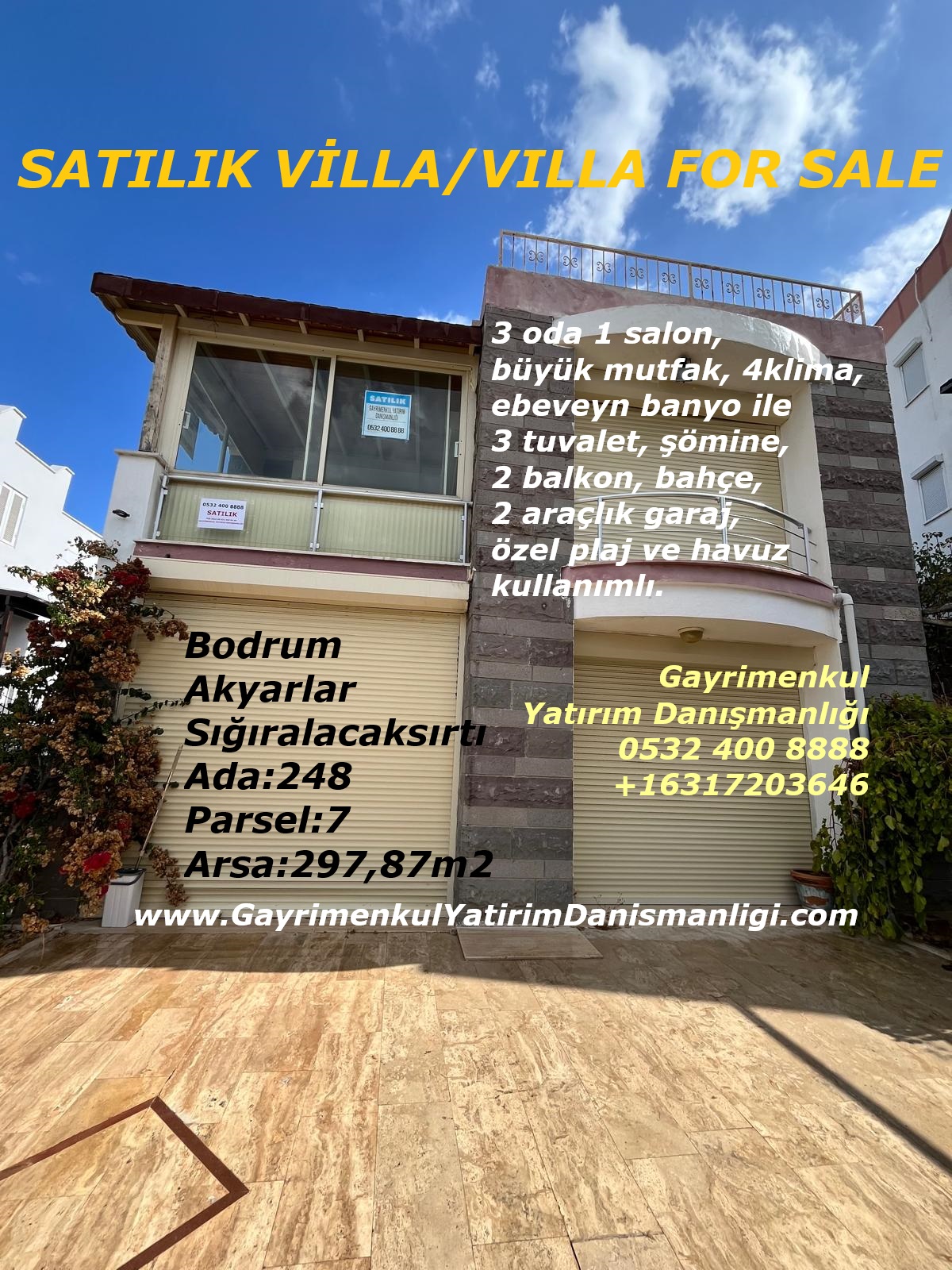 Bodrum Akyarlar Satılık Villa Gayrimenkul Yatırım Danışmanlığı